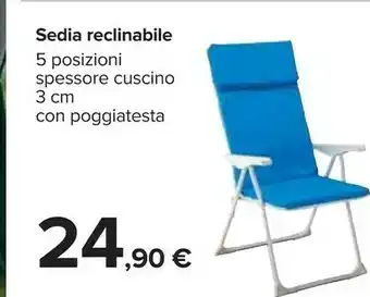 Carrefour Sedia Reclinabile 5 Posizioni offerta