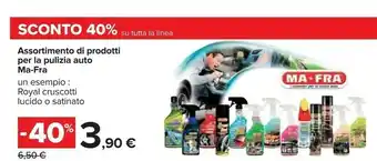Carrefour Ma-fra Assortimento Di Prodotti Per La Pulizia Auto offerta