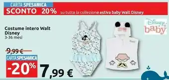 Carrefour Disney Costume Intero Walt offerta