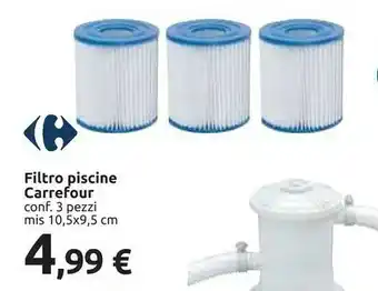 Carrefour Carrefour Filtro Piscine 10.5x9.5cm offerta