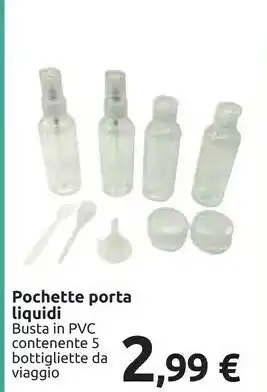 Carrefour Beverly Pochette Da Viaggio Con Bottigliette Porta Liquidi offerta