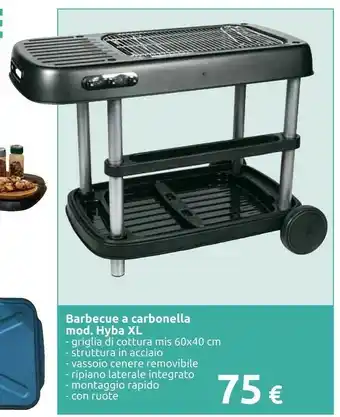 Carrefour Hyba Barbecue A Carbonella XL offerta