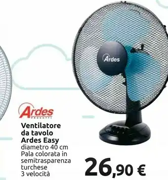 Carrefour Ardes Ventilatore Da Tavolo Easy offerta