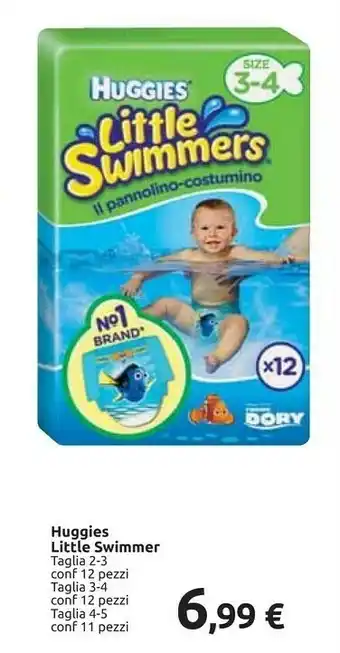 Carrefour Huggies Little Swimmers Size 3-4 12 Pezzo offerta