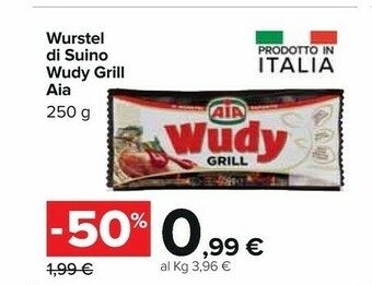 Carrefour Aia Wudy Grill Puro Suino 250 G(ml) offerta