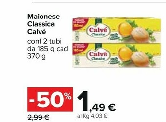 Carrefour Calvè Maionese Classica offerta