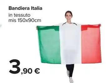 Carrefour Bandiera Italia In Tessuto Mis 150x90cm offerta