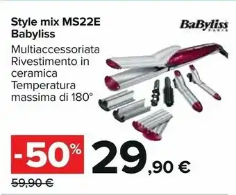 Carrefour Babyliss Style Mix Ms22e offerta