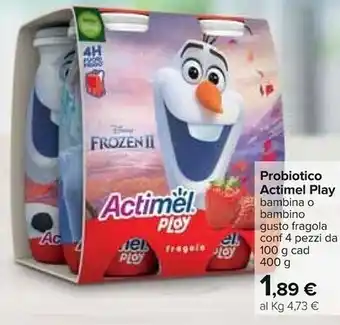 Carrefour Danone Probitico Actimel Play offerta