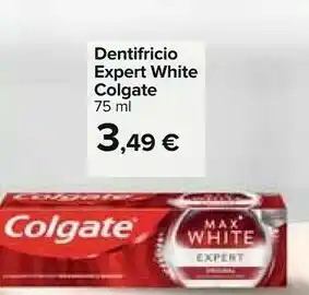 Carrefour Colgate Dentifricio Expert White offerta