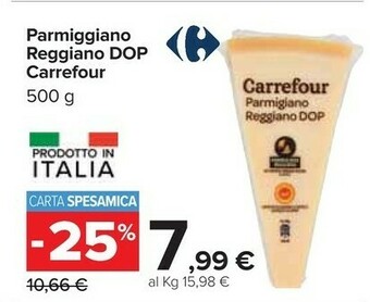 Carrefour Parmiggiano Reggiano Dop offerta