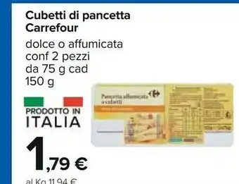 Carrefour Cubetti Di Pancetta offerta