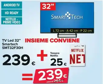 Carrefour Smart-tech Tv Led Smt32f30h offerta