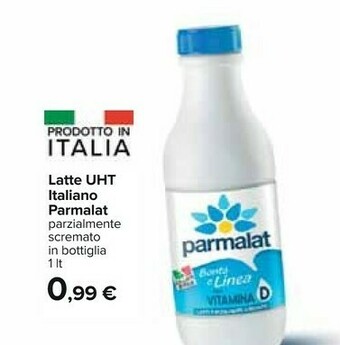 Carrefour Parmalat Bontà E Linea Latte Parzialmente Scremato 1000 G(ml) offerta
