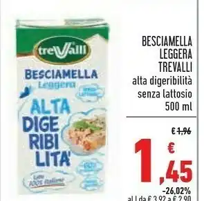Conad Latte reggiano Latte Reggiano - Besciamella Leggera 500 g(ml) offerta