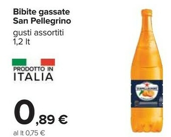 Carrefour San Pellegrino Bibite Gassate offerta