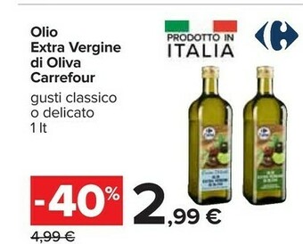 Carrefour Carrefour - Olio Extra Vergine Di Oliva 1000 G(ml) offerta