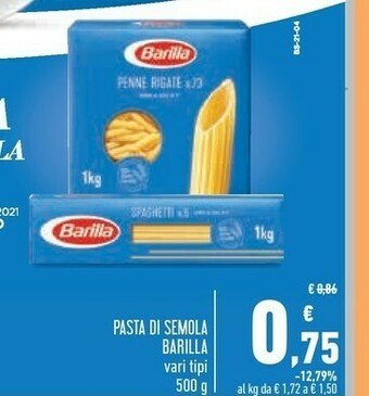 Conad Barilla Pasta offerta