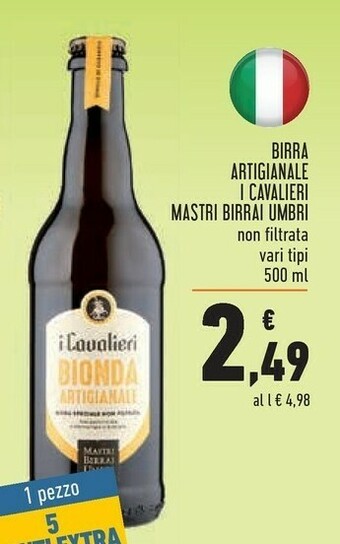 Conad Mastri birrai umbri mastri birrai umbri Birra artigianali i cavalieri non filtrata offerta