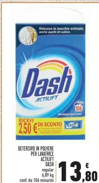 Conad Dash dash Detersivo In Polvere per lavatrice actilift regular offerta