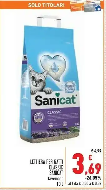 Conad Lettiera Per Gatti Classic Sanicat offerta