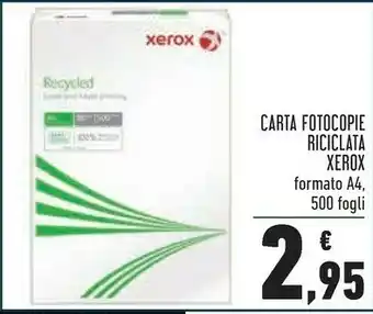 Conad Xerox xerox Carta fotocopie riciclata a4 offerta