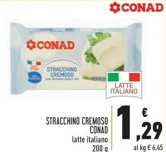 Conad Conad - Stracchino Cremoso Con Fermenti Lattici Vivi 200 G(ml) offerta