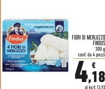Conad Findus 4 Fiori Di Merluzzo 300 G(ml) offerta