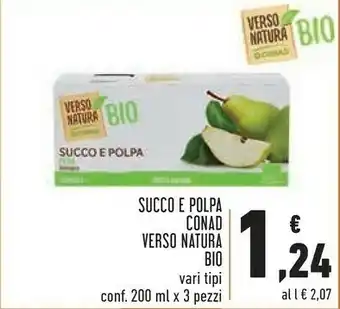 Conad Natura bio conad succo e polpa verso natura bio offerta