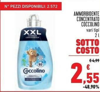 Conad Coccolino Ammorbidente Concentrato offerta
