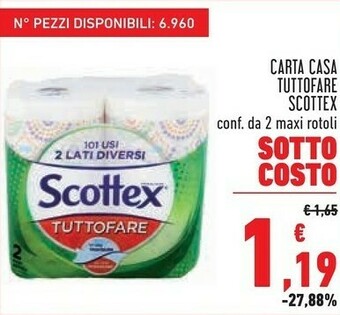 Conad Scottex Carta Casa Tuttofare offerta