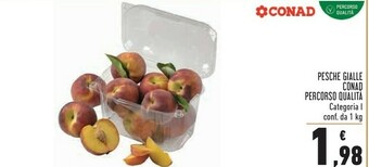 Conad Conad Percorso Qualita Pesche Gialle offerta