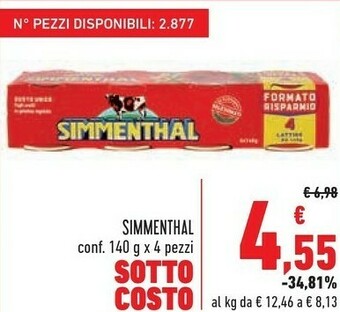 Conad Simmenthal Carne in Scatola offerta