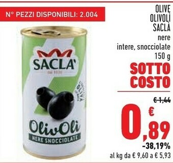 Conad Saclà Olive Olivoli offerta