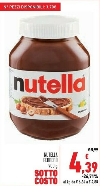 Conad Ferrero Nutella offerta