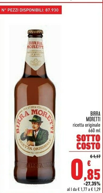 Conad Moretti Birra - Birra 660 G(ml) offerta