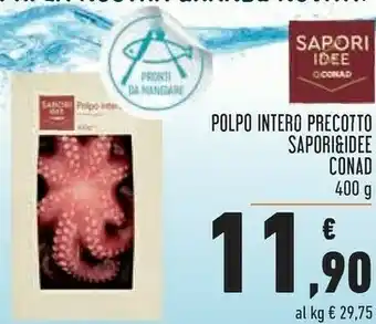 Conad Polpo Intero Precotto offerta