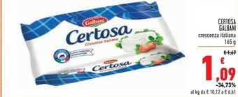 Conad Galbani Certosa 165 G(ml) offerta