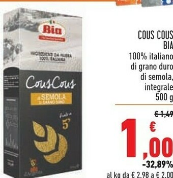 Conad Cous cous offerta