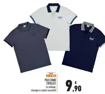 Conad Everlast Polo Uomo In Cotone Stampe offerta