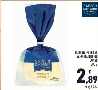 Conad Sapori sapori&dintorni conad Burrata pugliese offerta