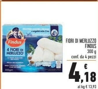 Conad Findus 4 Fiori Di Merluzzo 300 G(ml) offerta