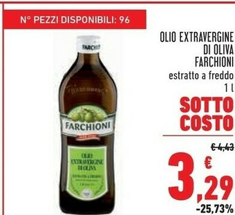 Conad Farchioni Olio Extravergine Di Oliva Estratto A Freddo 1000 G(ml) offerta