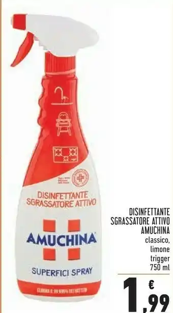 Conad amuchina disinfettante Sgrassatore offerta
