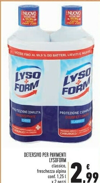 Conad lysoform detersivo per pavimenti offerta