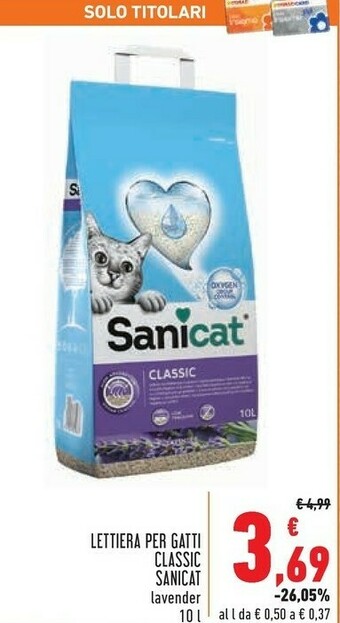Conad sanicat Lettiera Per Gatti classic offerta