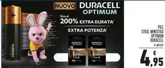 Conad duracell Pile/ stilo/ ministilo offerta