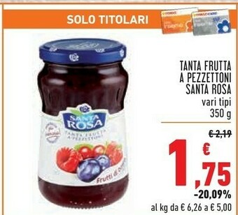 Conad santa rosa tanta frutta a pezzettoni offerta