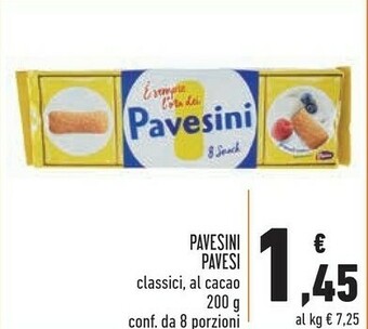 Conad pavesi Pavesini classici/ al cacao offerta