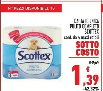 Conad Scottex scottex Carta Igienica pulito completo offerta